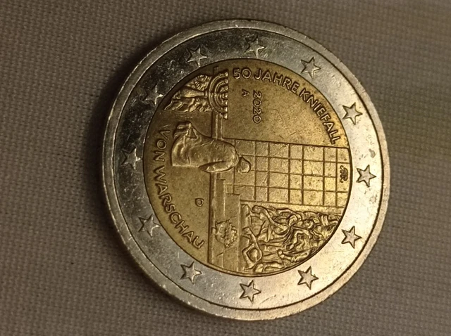 2 EURO COINS 50 years knee by Warsaw $1,165.27 - PicClick CA